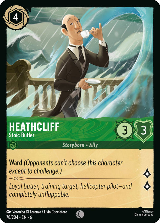 Heathcliff - Stoic Butler - Azurite Sea 78/204  (Foil) - Near Mint - Ungraded