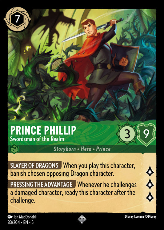 Prince Phillip - Swordsman of the Realm - Shimmering Skies 83/204  - Near Mint - Ungraded