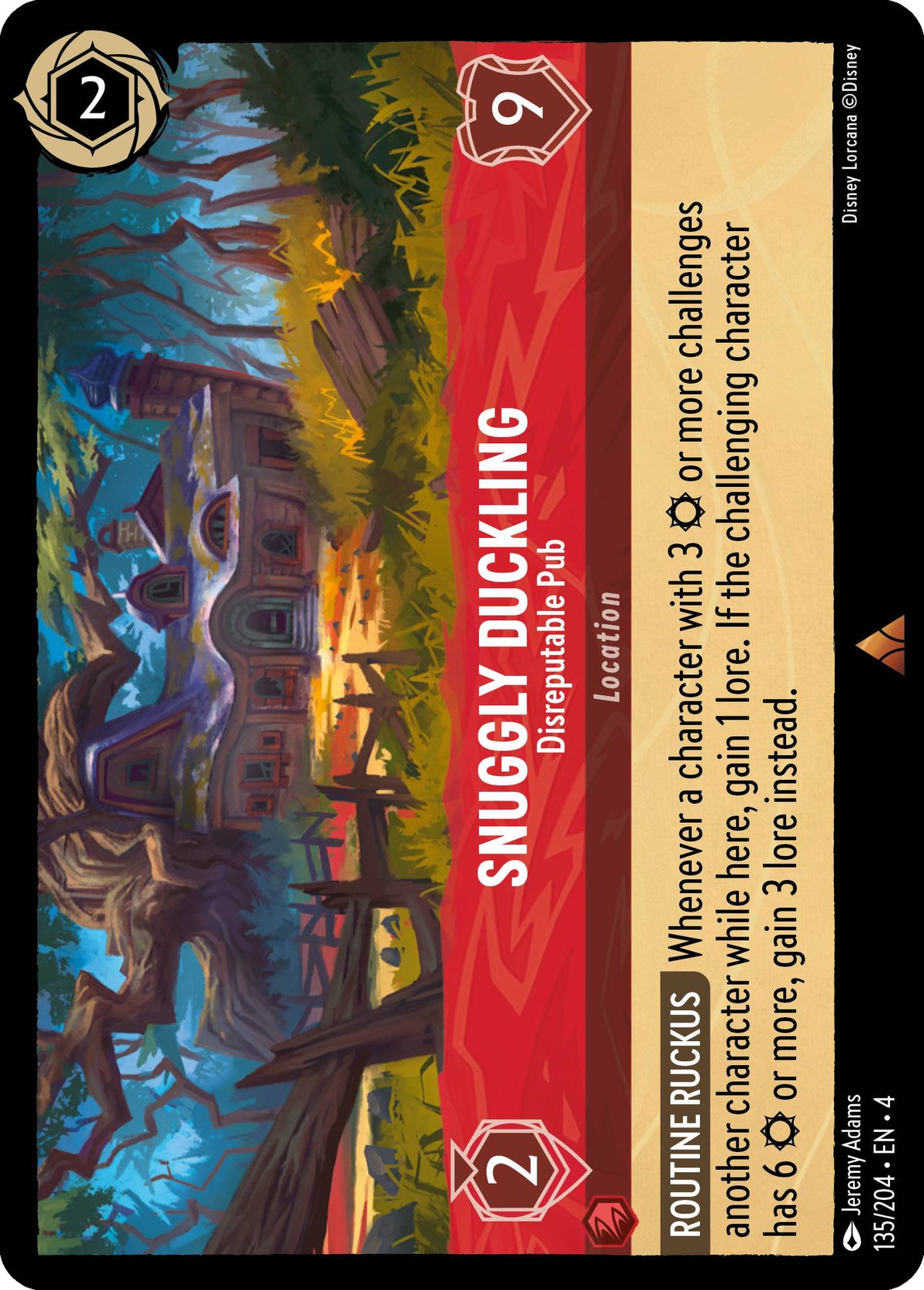 Snuggly Duckling - Disreputable Pub - Ursula's Return 135/204 - Near Mint