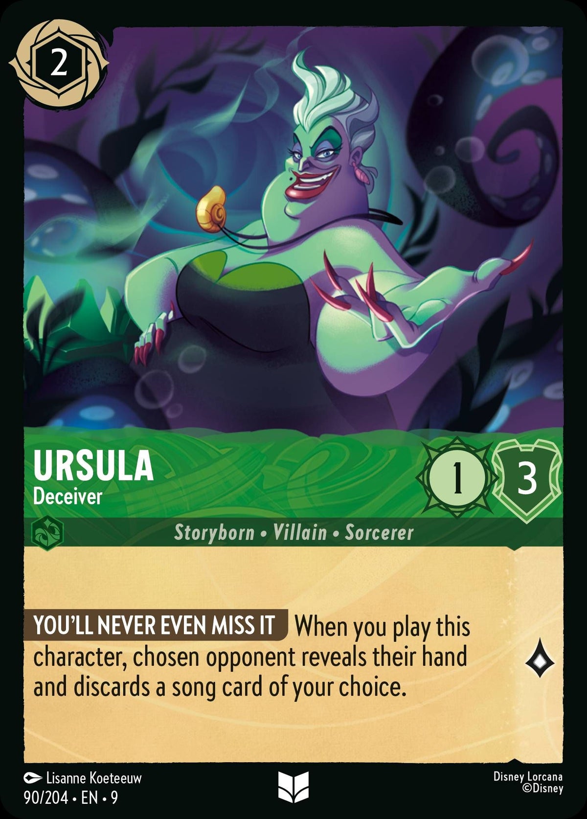 Ursula - Deceiver - Fabled 90/204 - Near Mint