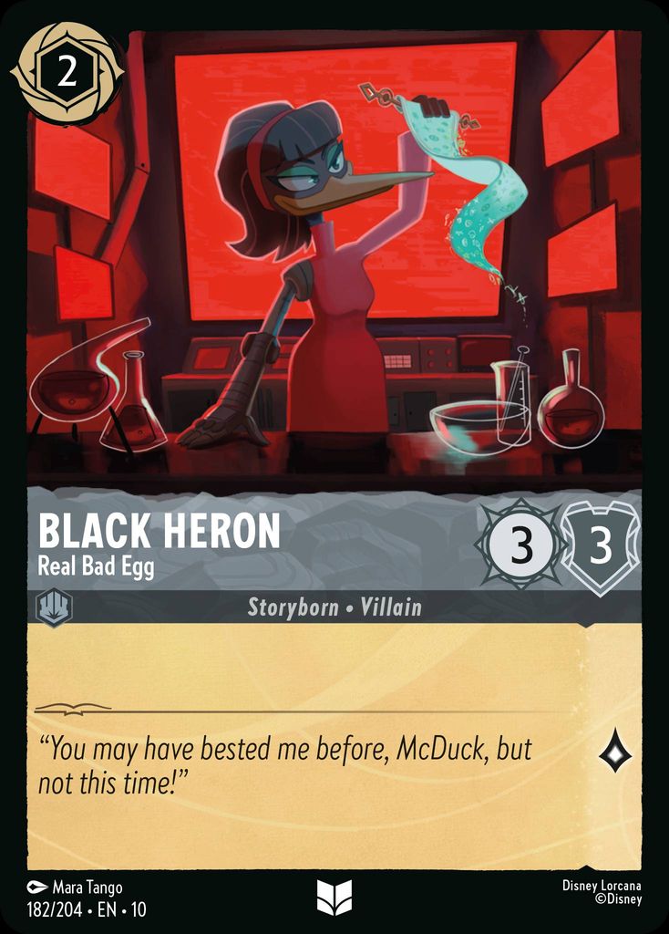 Black Heron - Real Bad Egg - Whispers in the Well 182/204 (Foil) - Near Mint