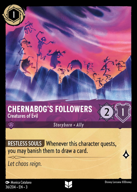 Chernabog's Followers - Creatures of Evil -  36/204 (Foil)
