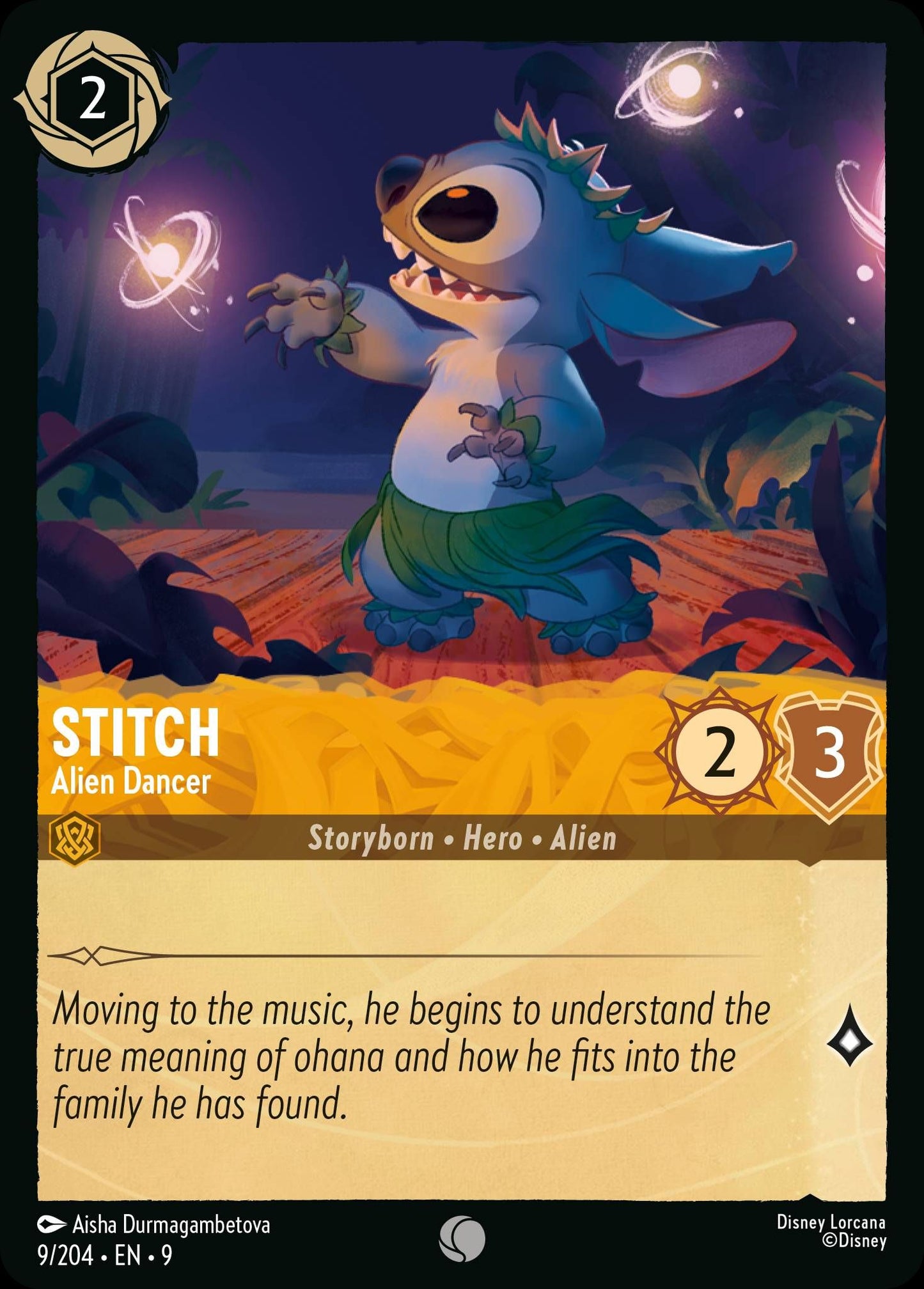 Stitch - Alien Dancer - Fabled 9/204 (Foil) - Near Mint