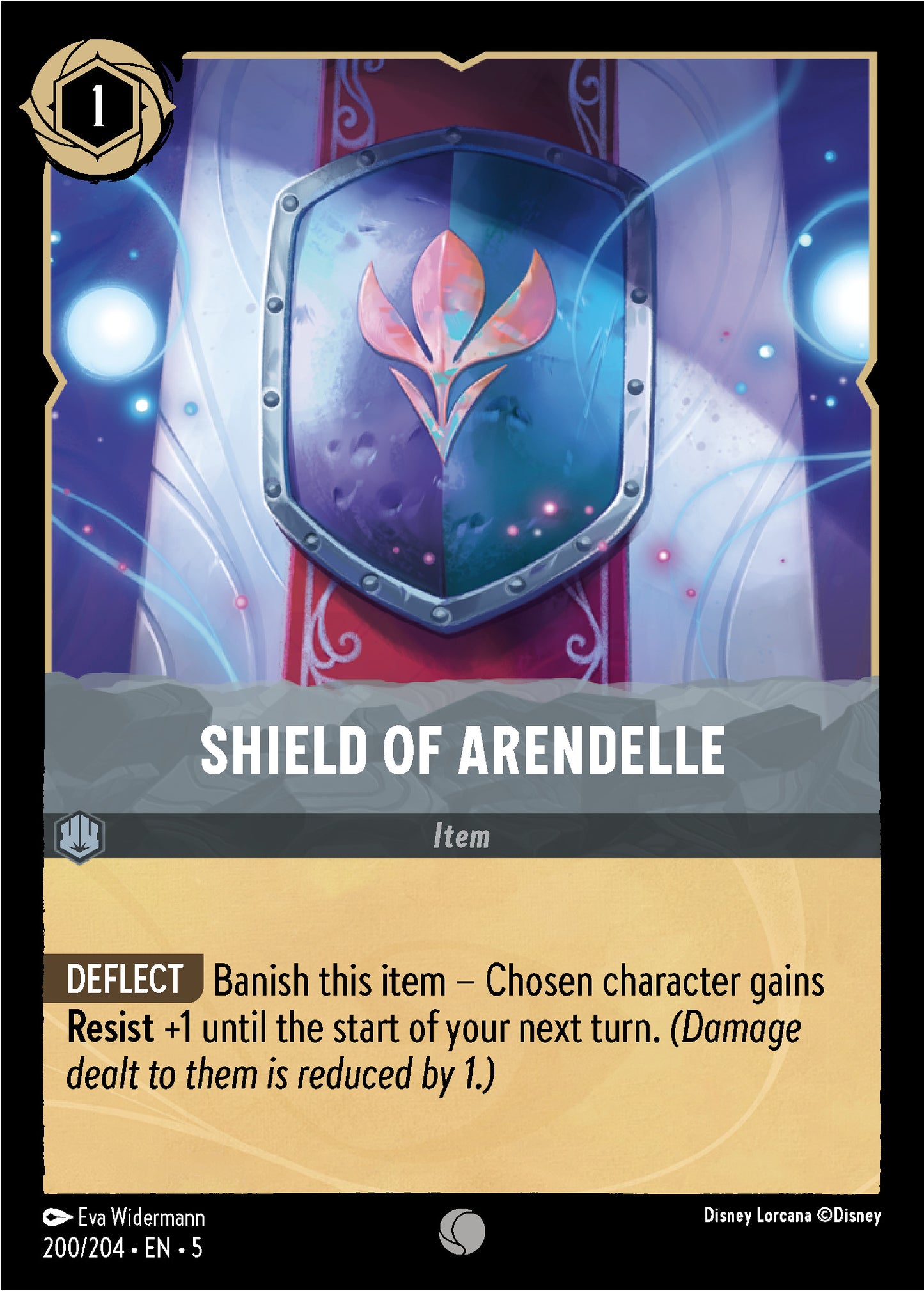 Shield of Arendelle - Shimmering Skies 200/204  (Foil) - Near Mint - Ungraded