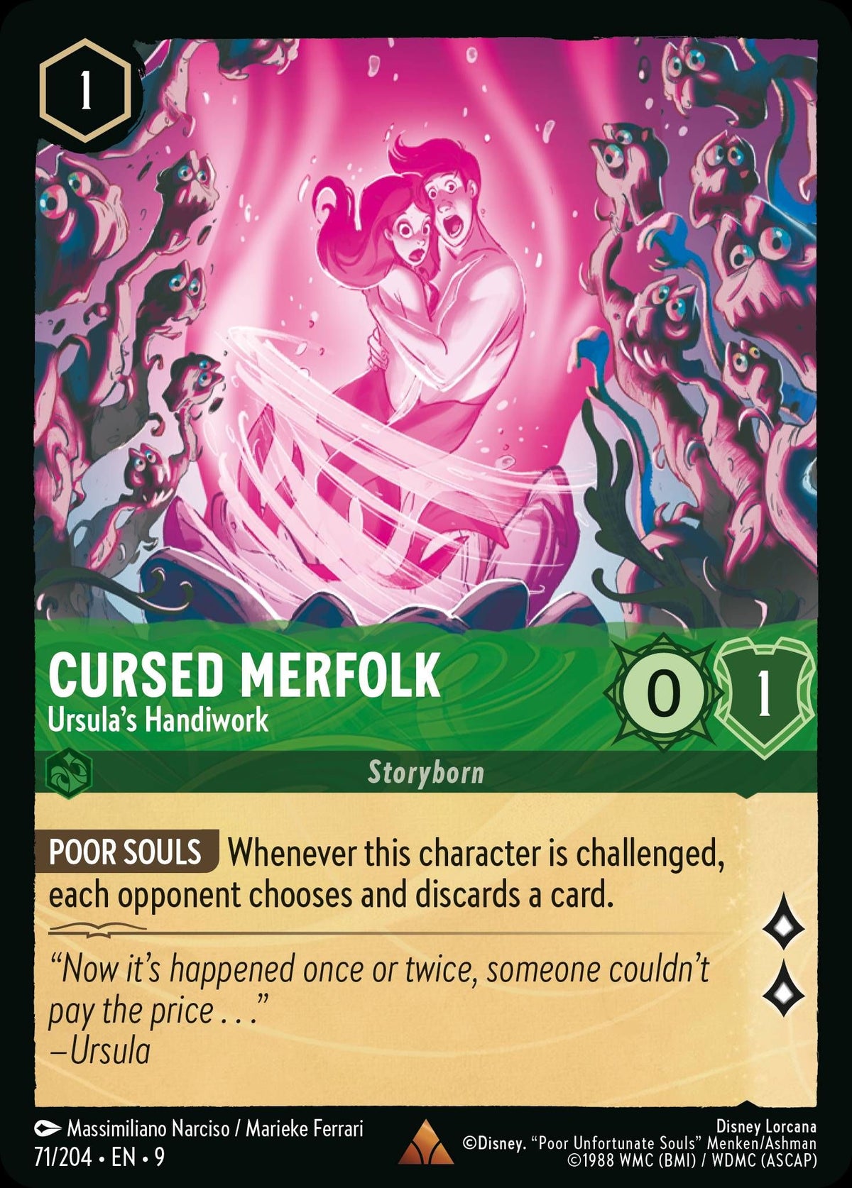 Cursed Merfolk - Ursula's Handiwork - Fabled 71/204 - Near Mint