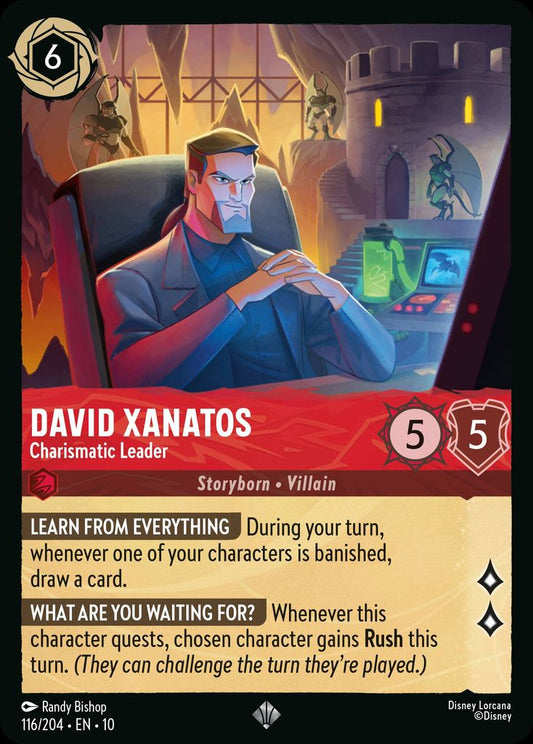David Xanatos - Charismatic Leader - Whispers in the Well 116/204  - Near Mint