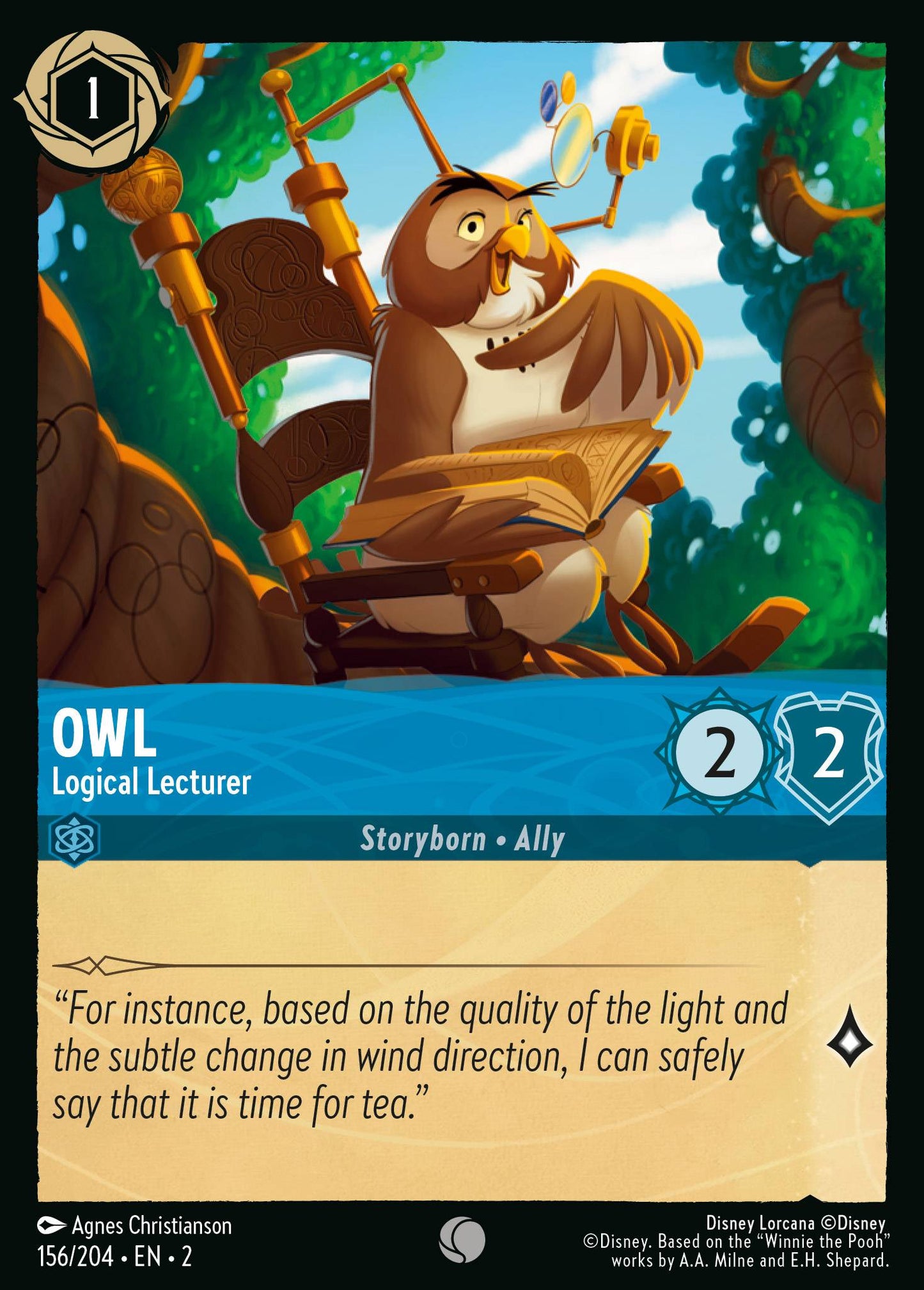 Owl - Logical Lecturer - 156/204 (Foil)