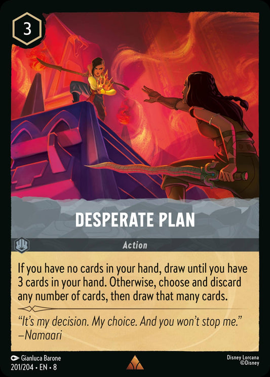 Desperate Plan - Reign of Jafar 201/204  (Foil) - Near Mint - Ungraded