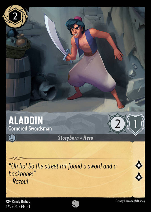 Aladdin - Cornered Swordsman - 171/204 (Foil)
