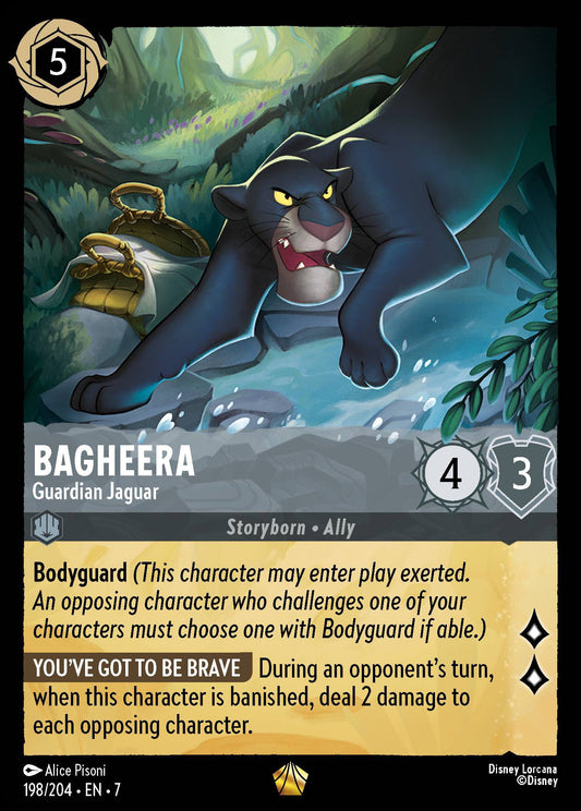 Bagheera - Guardian Jaguar - Archazia's Island 198/204  - Near Mint - Ungraded