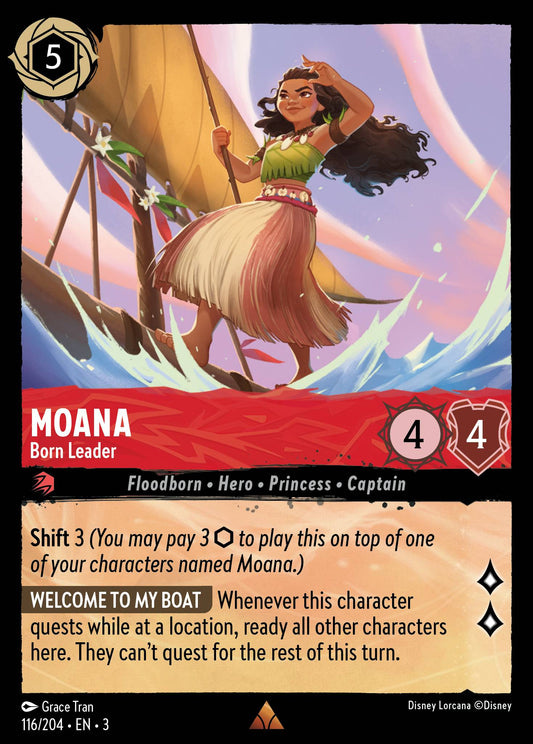 Moana - Born Leader - Into the Inklands 116/204  (Foil) - Near Mint