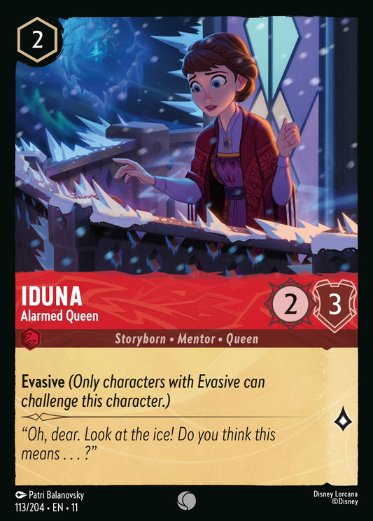 Iduna - Alarmed Queen - Winterspell 113/204 (Foil) - Near Mint