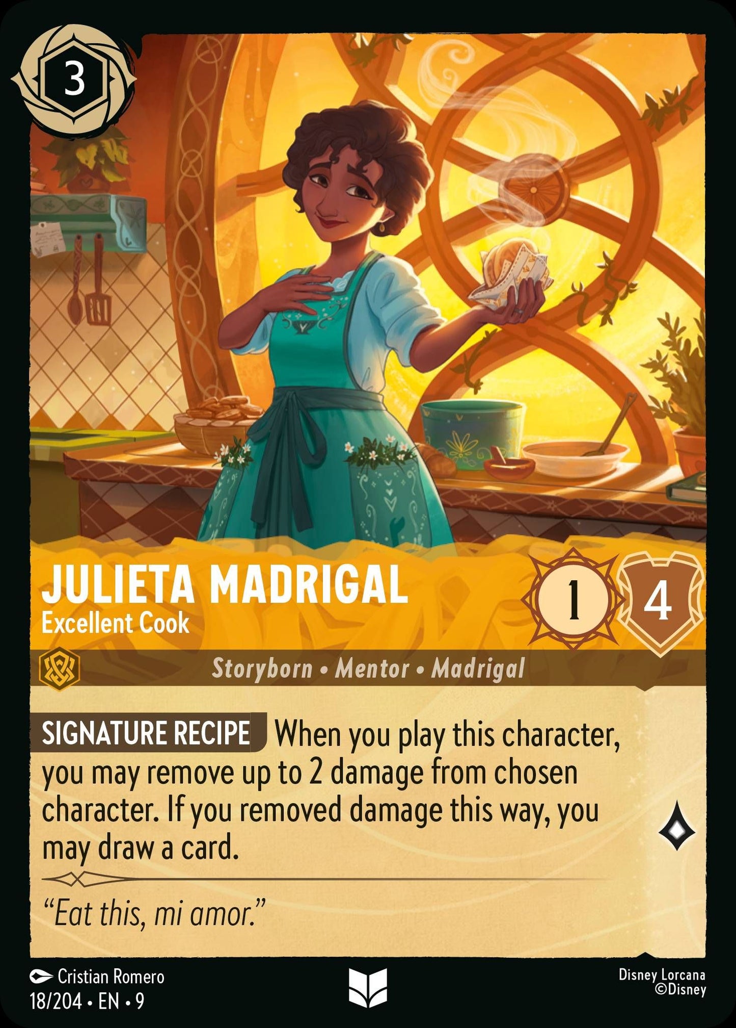 Julieta Madrigal - Excellent Cook - Fabled 18/204 (Foil) - Near Mint