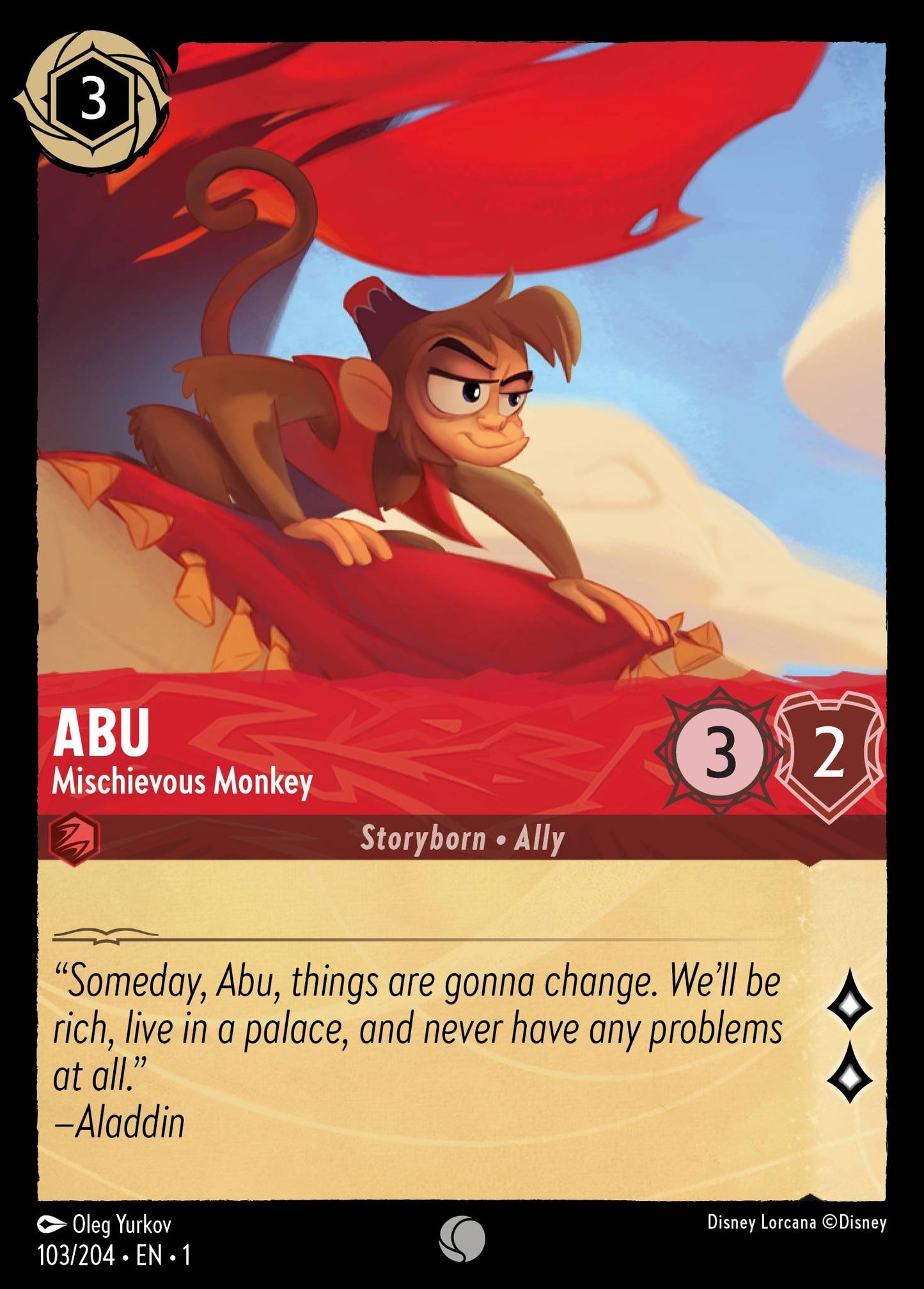 Abu - Mischievous Monkey - 103/204 (Foil)