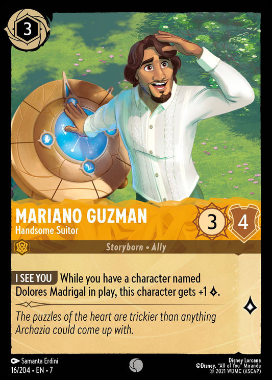 Mariano Guzman - Handsome Suitor - Archazia's Island 16/204  (Foil) - Near Mint - Ungraded