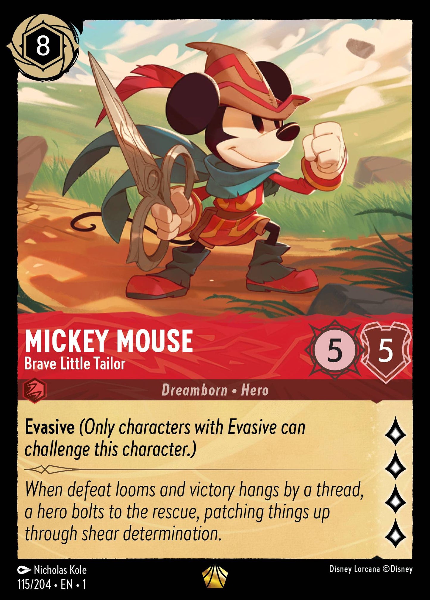 Mickey Mouse - Brave Little Tailor - The First Chapter 115/204 (Foil) - Near Mint
