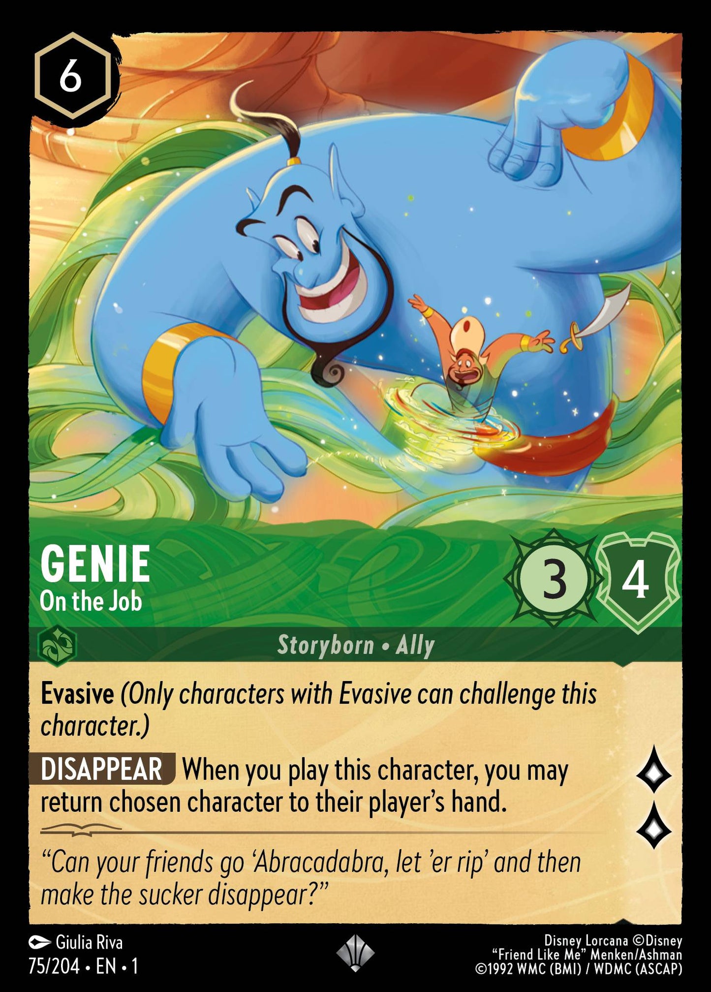 Genie - On the Job - 75/204 (Foil)