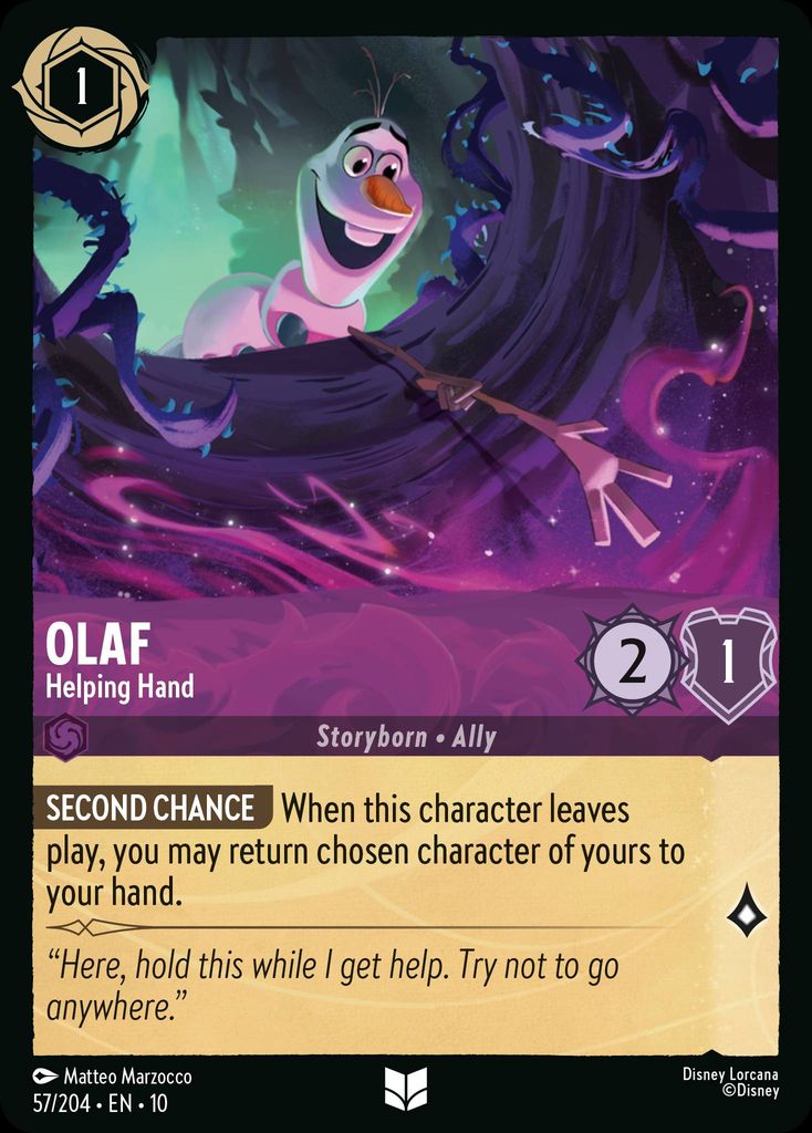 Olaf - Helping Hand - Whispers in the Well 57/204 - Near Mint
