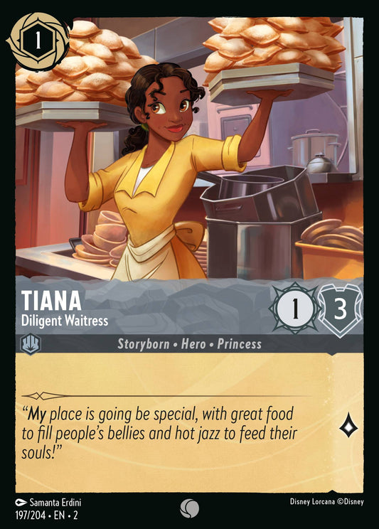 Tiana - Diligent Waitress - 197/204 (Foil)