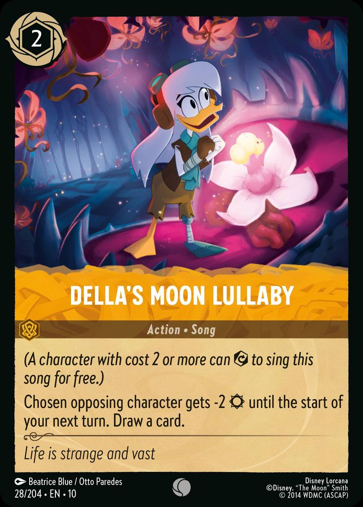 Della's Moon Lullaby - Whispers in the Well 28/204  (Foil) - Near Mint - Ungraded