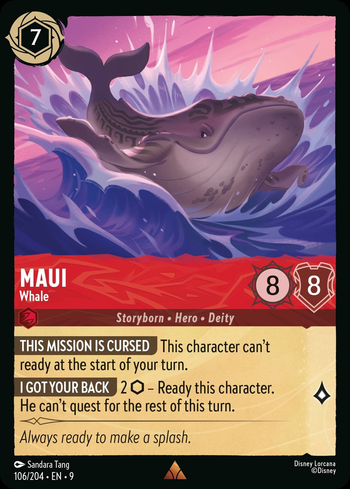 Maui - Whale - Fabled 106/204 - Near Mint