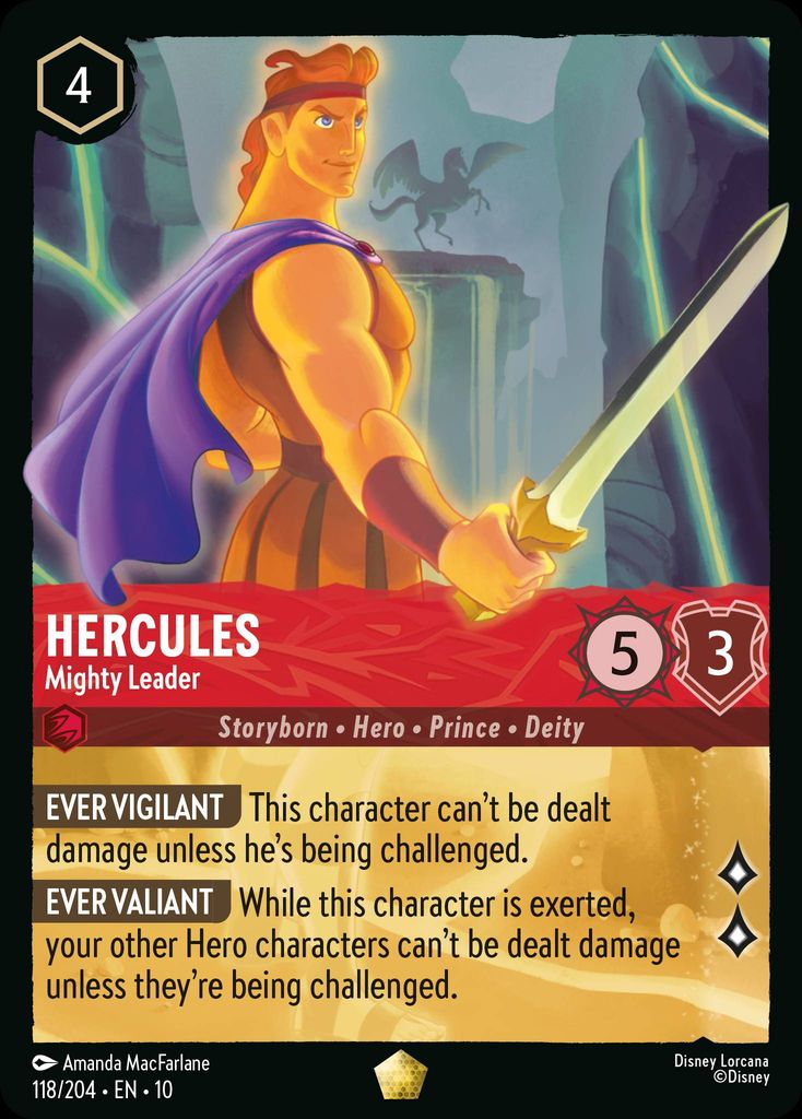 Hercules - Mighty Leader - Whispers in the Well 118/204 - Near Mint