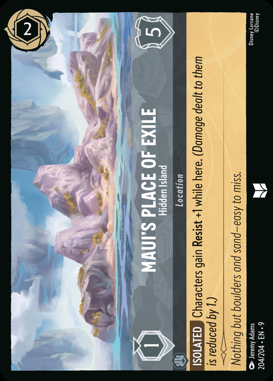 Maui's Place of Exile - Hidden Island - Fabled 204/204  (Foil) - Near Mint - Ungraded