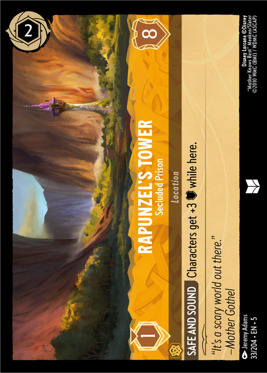 Rapunzel's Tower - Secluded Prison - Shimmering Skies 33/204  (Foil) - Near Mint - Ungraded