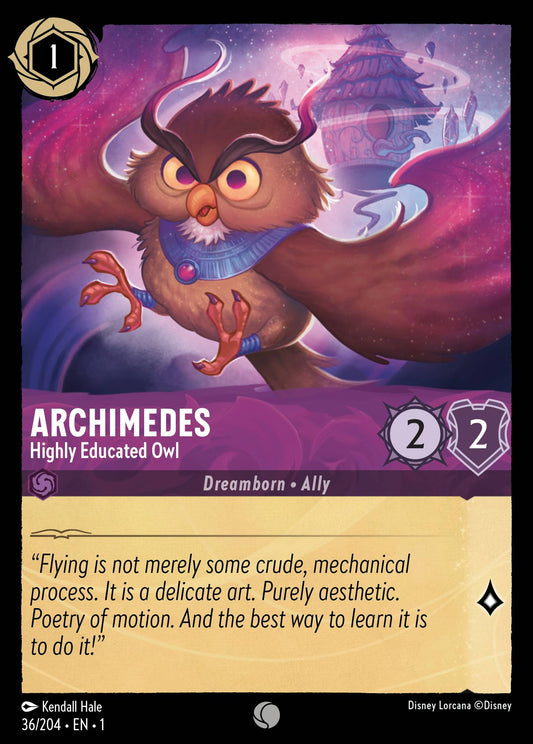 Archimedes - Highly Educated Owl - 36/204 (Foil)