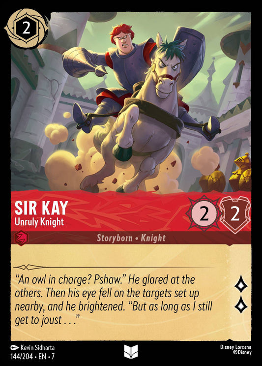 Sir Kay - Unruly Knight - Archazia's Island 144/204  (Foil) - Near Mint - Ungraded
