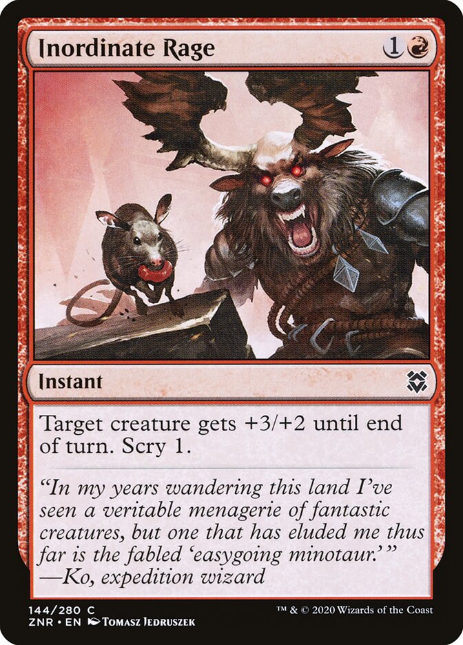 Inordinate Rage - Zendikar Rising 144 (Foil)