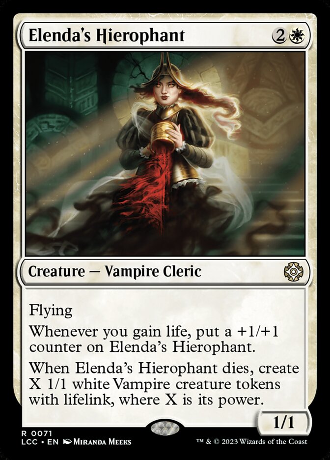 Elenda's Hierophant - The Lost Caverns of Ixalan Commander 71