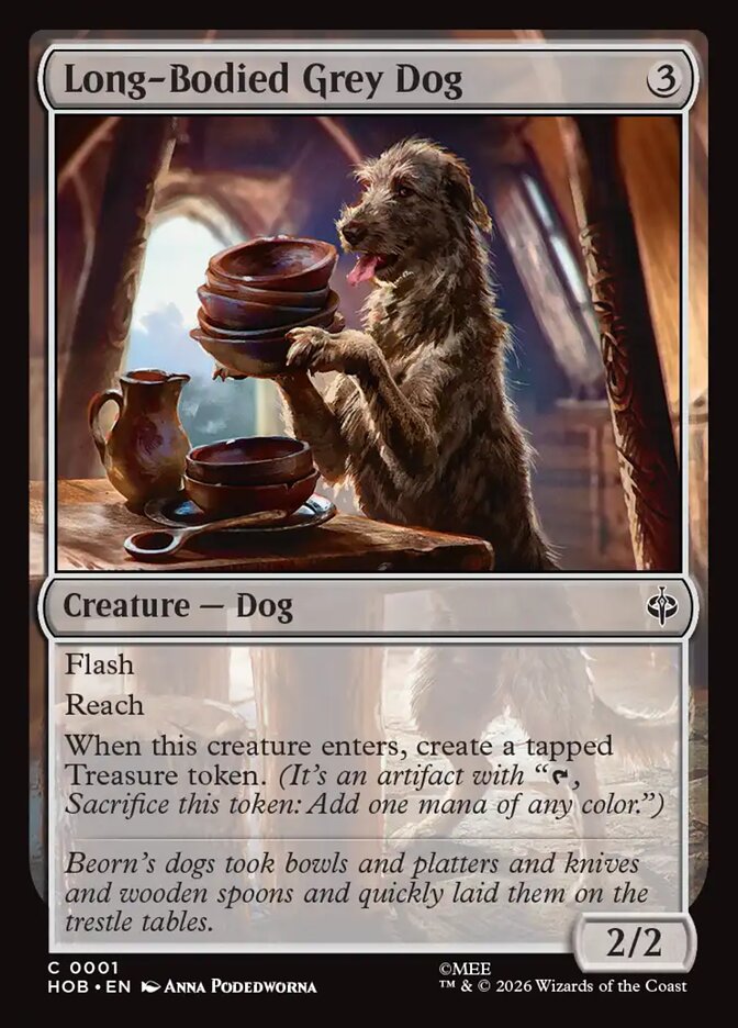 Long-Bodied Grey Dog - The Hobbit 1