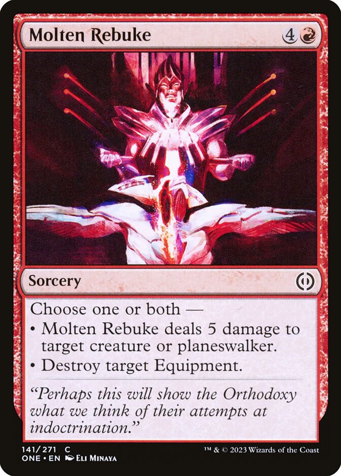 Molten Rebuke - Phyrexia: All Will Be One 141 (Foil)