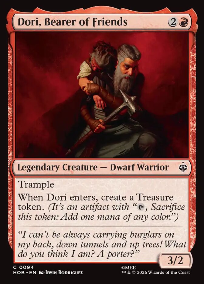 Dori, Bearer of Friends - The Hobbit 94
