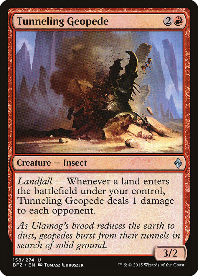 Tunneling Geopede - Battle for Zendikar 158