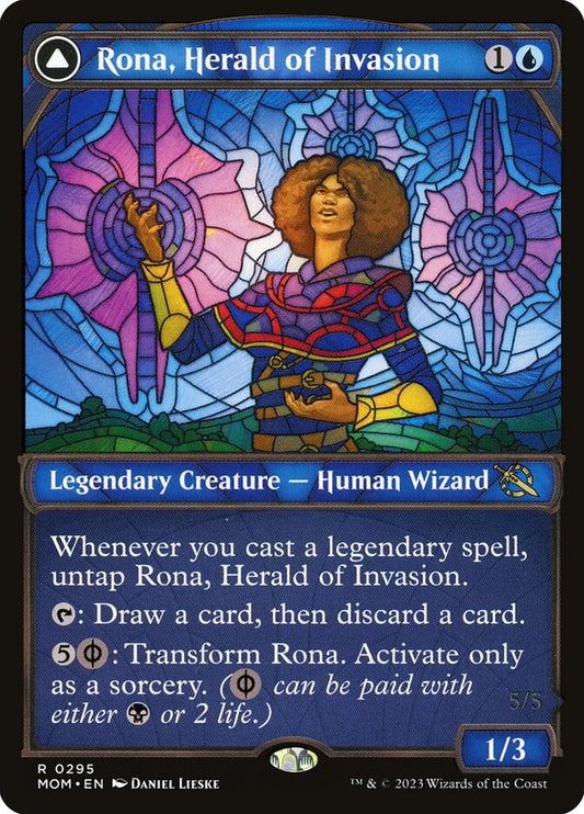 Rona, Herald of Invasion // Rona, Tolarian Obliterator - MOM 295