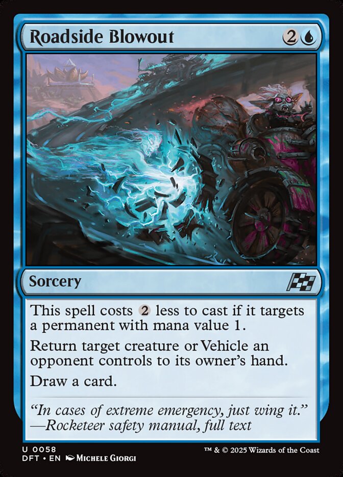 Roadside Blowout - Aetherdrift 58 (Foil)