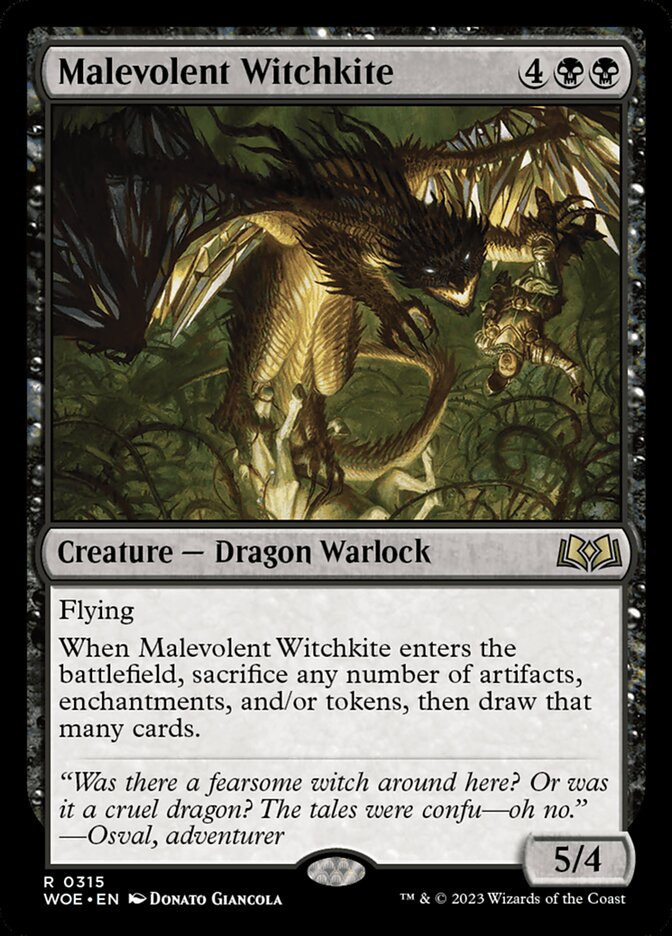 Malevolent Witchkite - WOE 315  (Foil)
