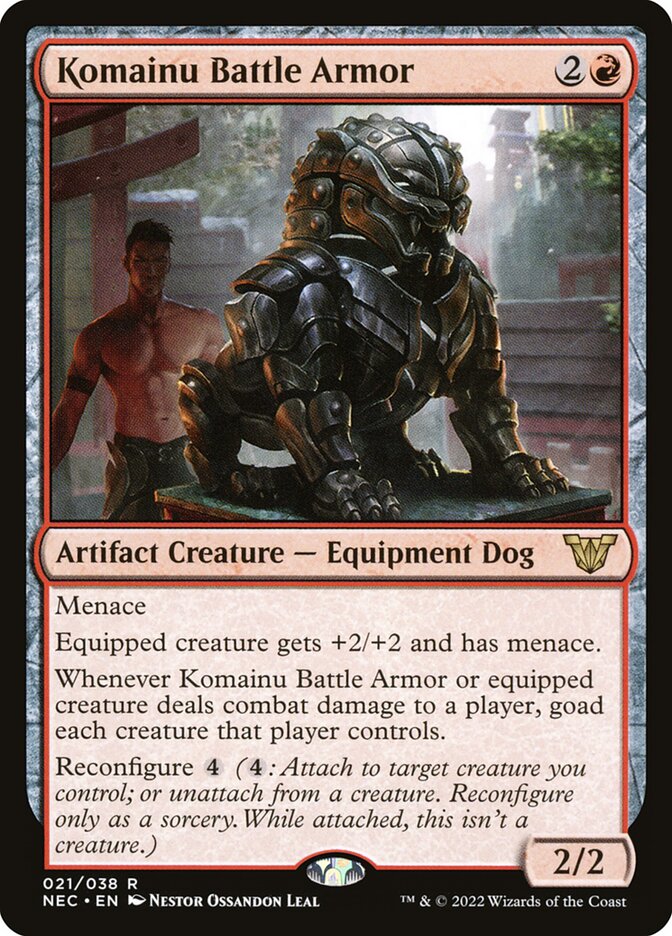 Komainu Battle Armor - Neon Dynasty Commander 21