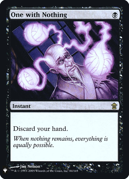 One with Nothing - The List SOK-84 (Foil)