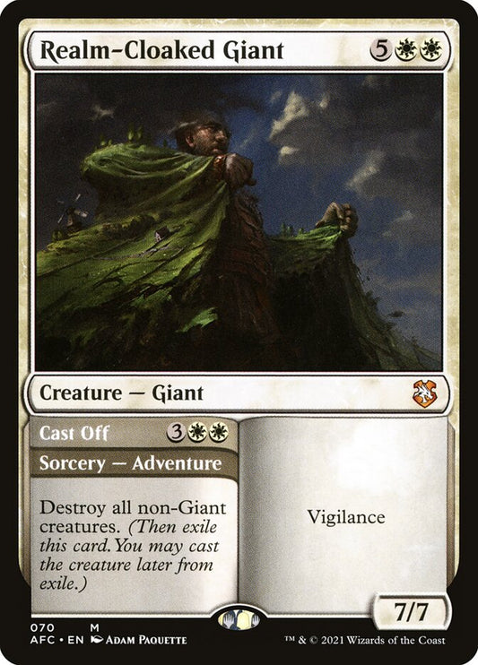 Realm-Cloaked Giant // Cast Off - AFC 70