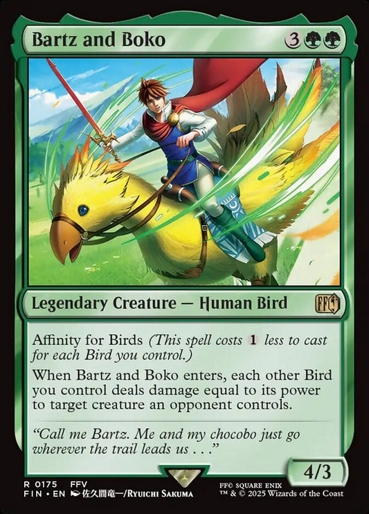 Bartz and Boko - FIN 175  (Foil) (Japanese)
