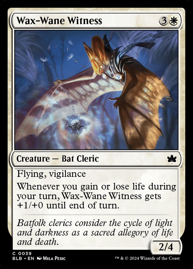 Wax-Wane Witness - Bloomburrow 39 (Foil)