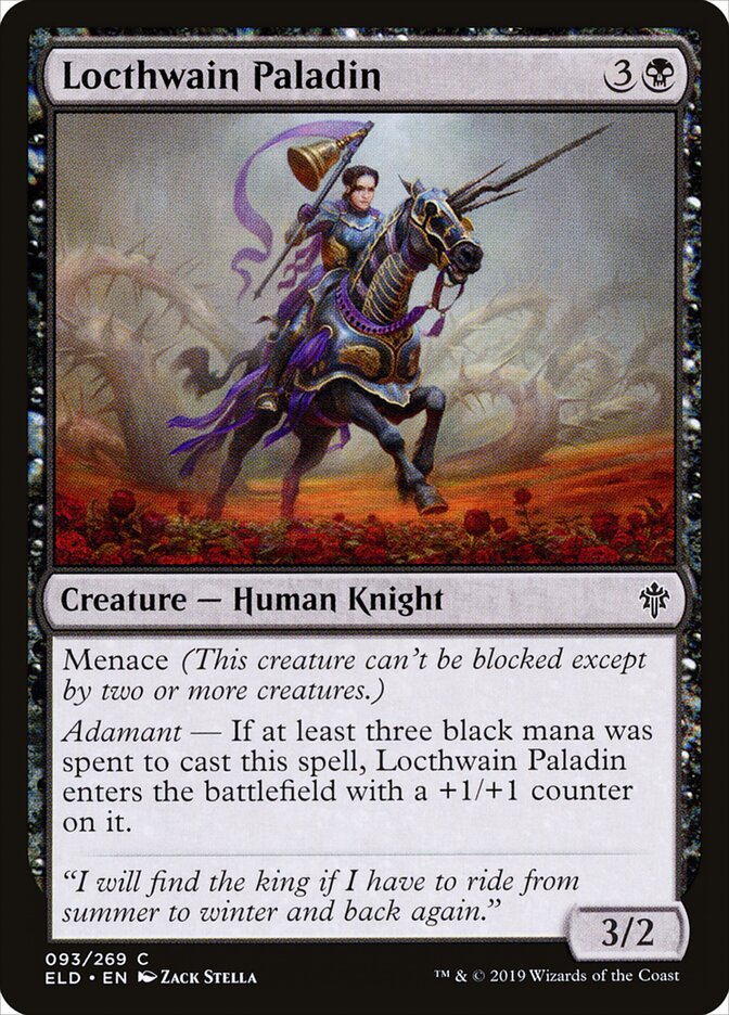 Locthwain Paladin - Throne of Eldraine 93 (Foil)