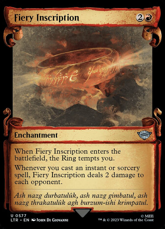 Fiery Inscription - The Lord of the Rings: Tales of Middle-earth 577 (Foil)