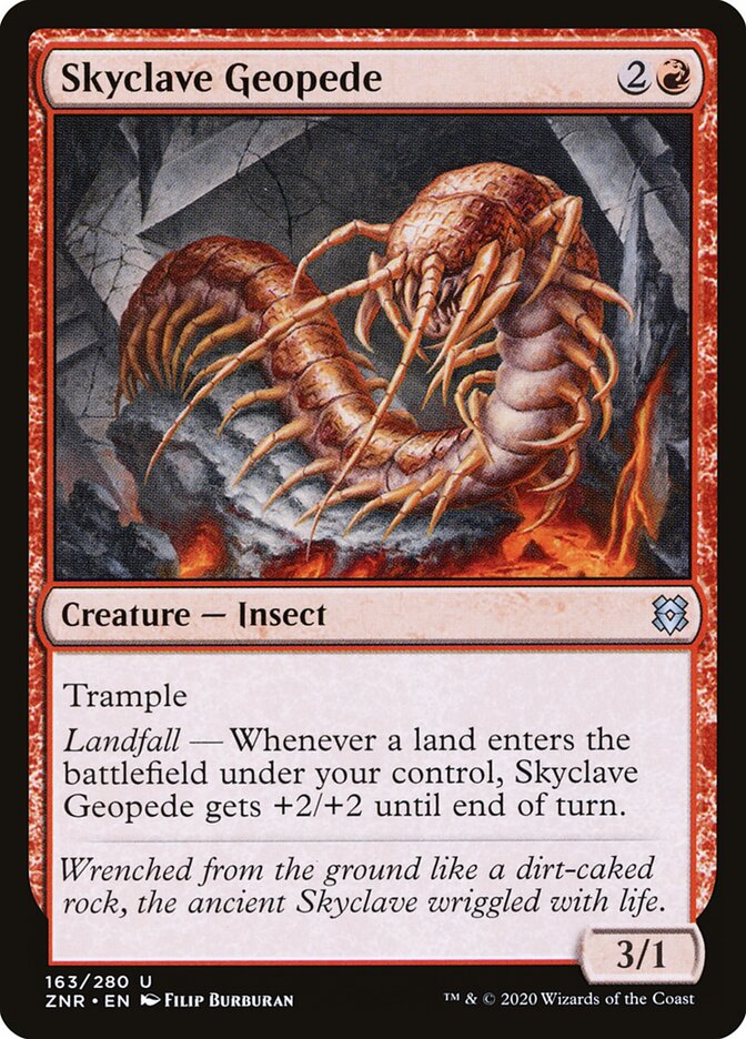 Skyclave Geopede - Zendikar Rising 163 (Foil)