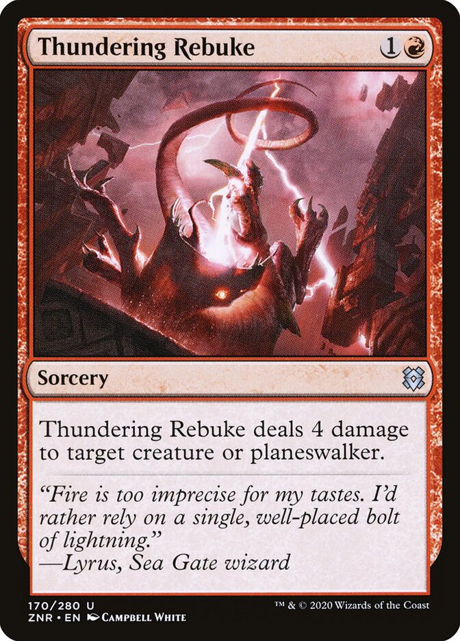 Thundering Rebuke - Zendikar Rising 170 (Foil)