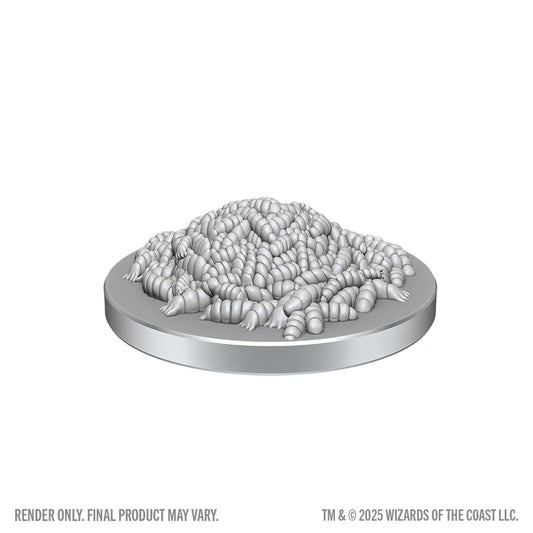 Nolzur's Marvelous Miniatures - Swarm of Rot Grubs & Rot Grub Vict - #90855