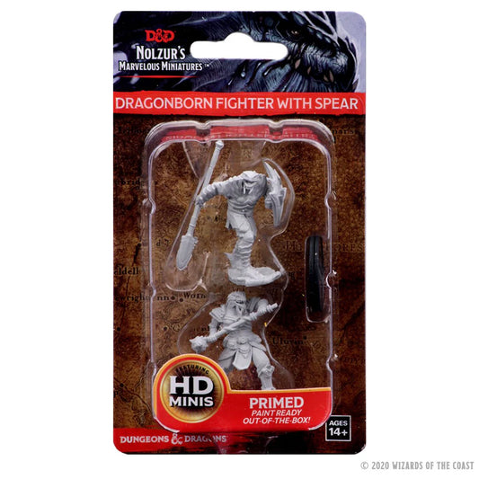 D&D Nolzur’s Marvelous Miniatures - Dragonborn Male Fighter with Spear - #73340